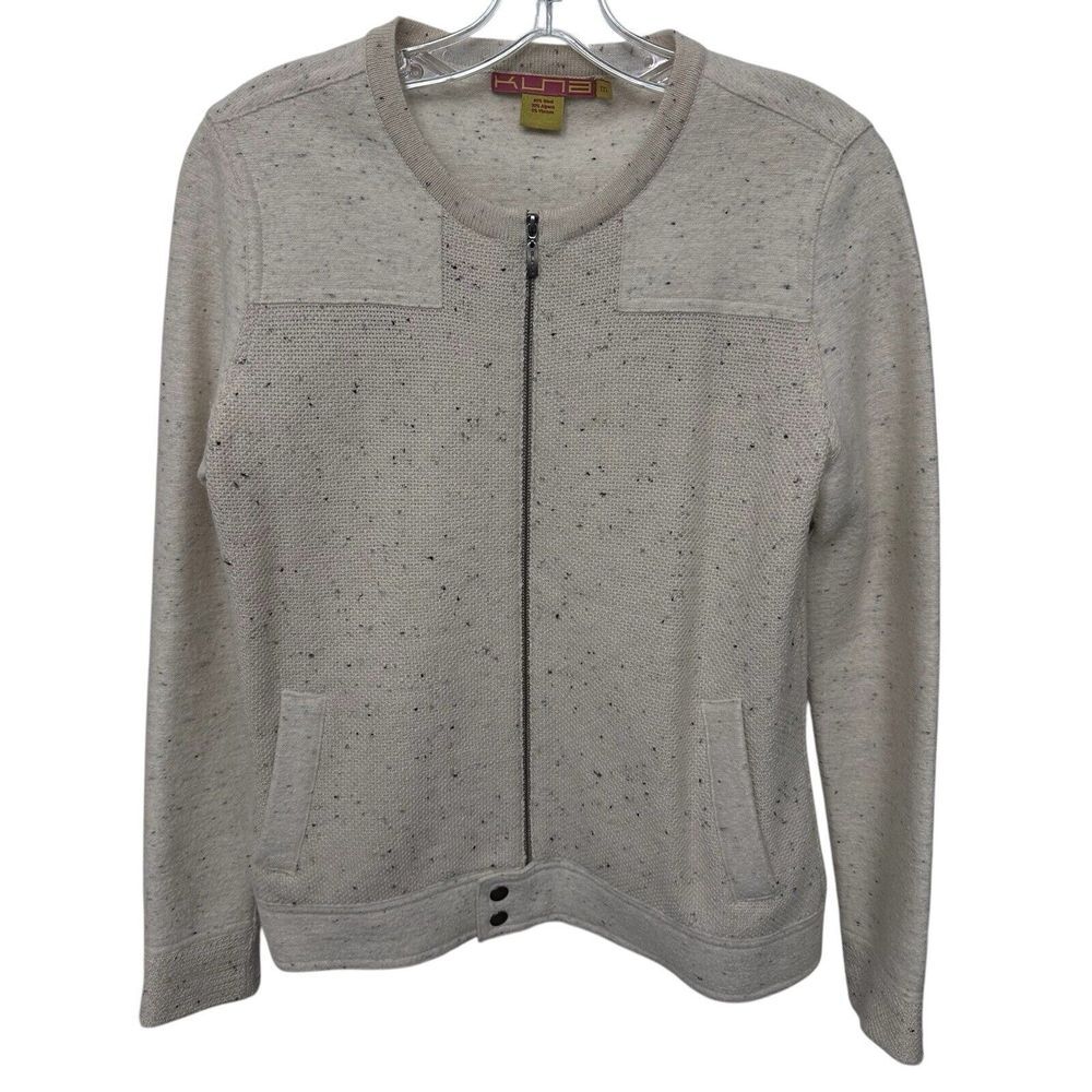 Kuna Full Zip Sweater Jacket Women's Size Medium 69% Wool 30% Alpaca 5%Viscosa